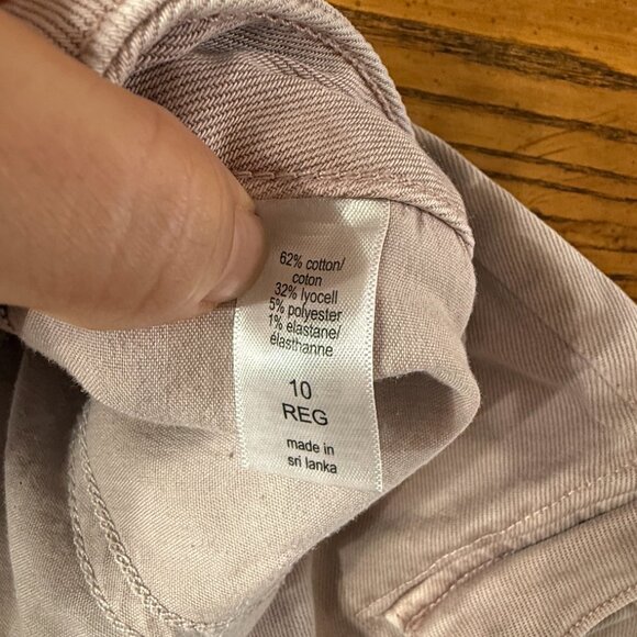 Maurices Edgely Relaxed Boyfriend Straight Mid Rise Cargo Jeans Pink size 10 - Picture 4 of 6